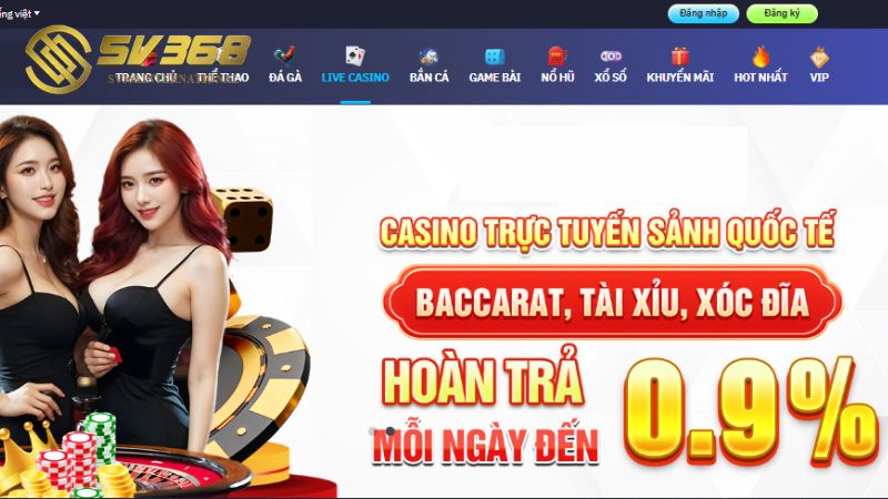 Sản phẩm tại SV368 thu hút đông đảo thành viên