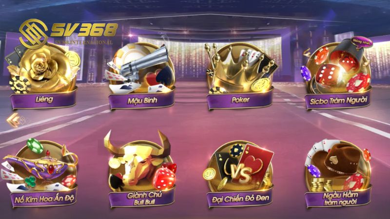 Sản phẩm mới lạ trong danh mục game bài SV368
